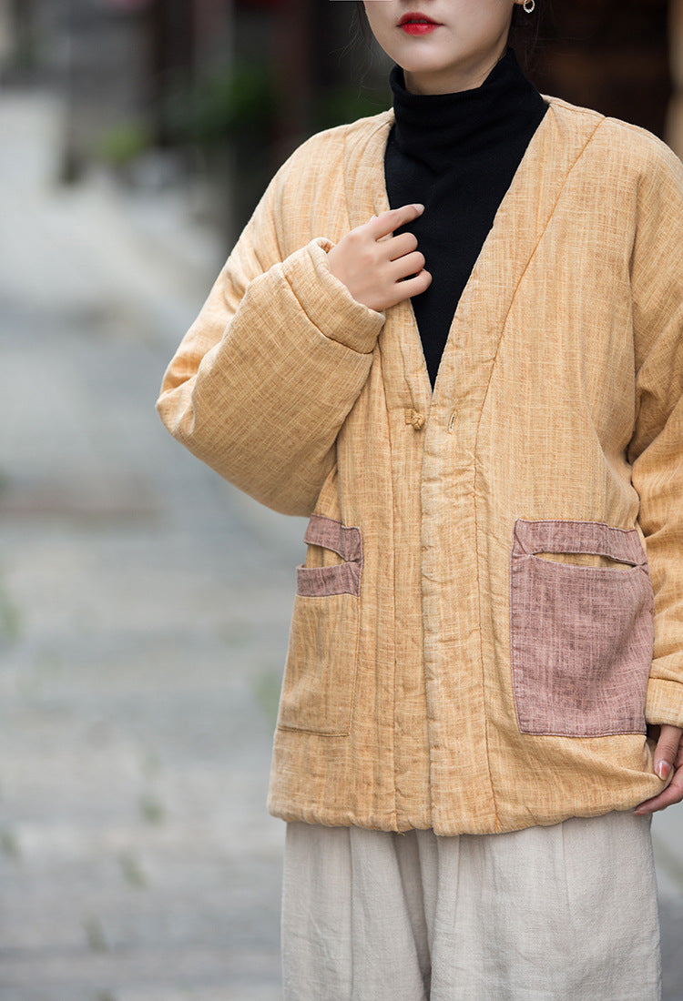 The Đạo 道 of Zen Kimono Puffer Jacket in Zen Dye Technique • Plant-Based • Triple-Layer Quilting Integration • Thermal Qi Flow • Gender Neutral