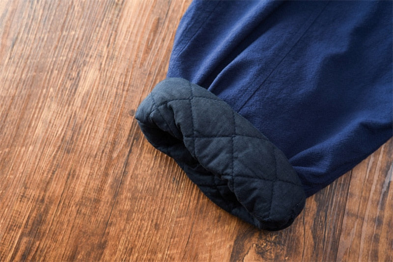 Outdoor Movement Puffer Pants • Vertical Pockets • Plant-Based • Triple-Layers • Linen Quilting Integration