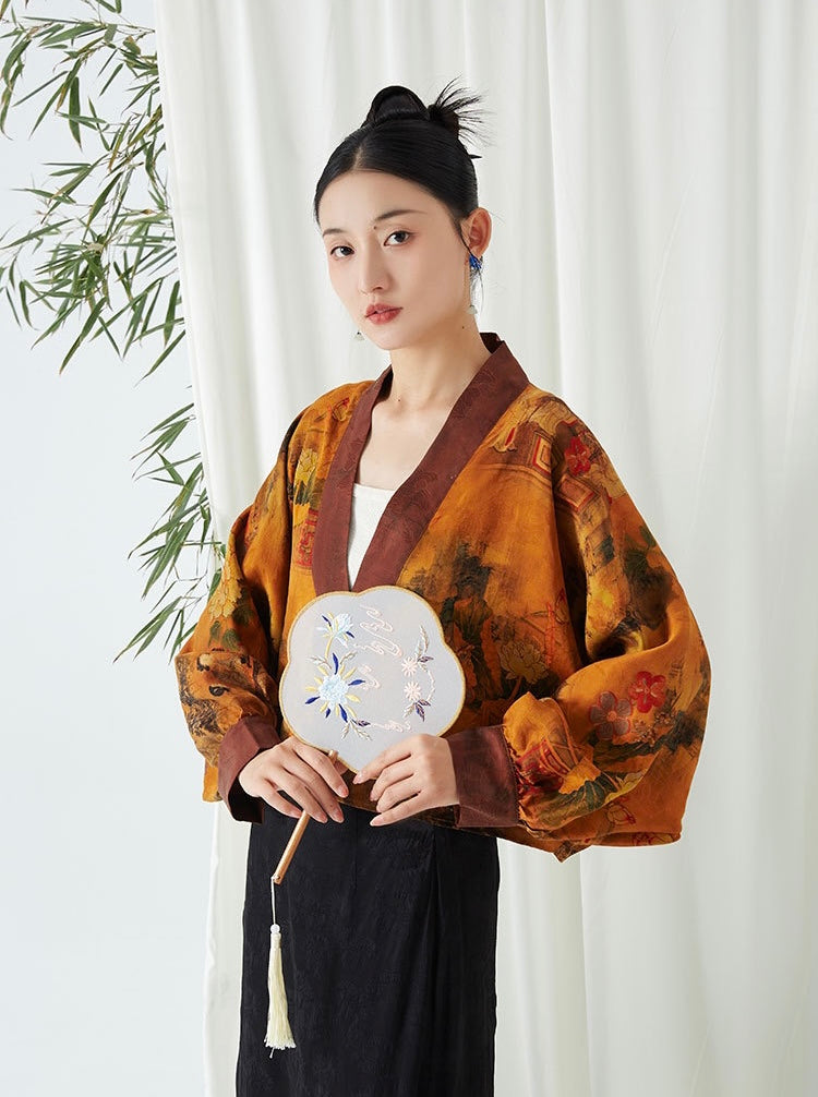 Round 2 • Only 1 • The Dao 道 of Zen Heaven & Earth Kimono • Limited Edition Art • 100% Hand-Weave Mulberry Silk • Final Sale