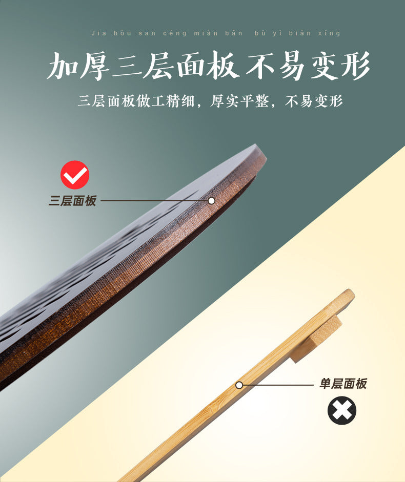 The Dao 道 of Zen Bamboo Tea Tray • Handmade • Premium • Water Storage & Drainage • Tea Set Storage