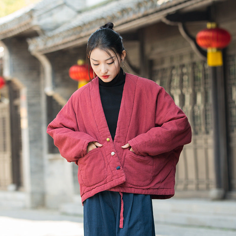 Tao Triple Tech™ • Zen Kimono Puffer Jacket • Plant-Based • Triple-Layer Quilting Integration • Thermal Qi Flow • Gender Neutral