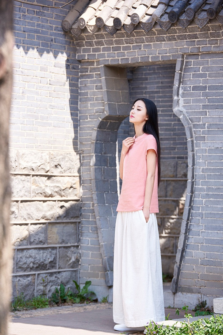 Tao One Tech™ • The Dao 道 of Zen Elegance Flow Pants • Cropped • Flowy Skirt Pants • Emperor&