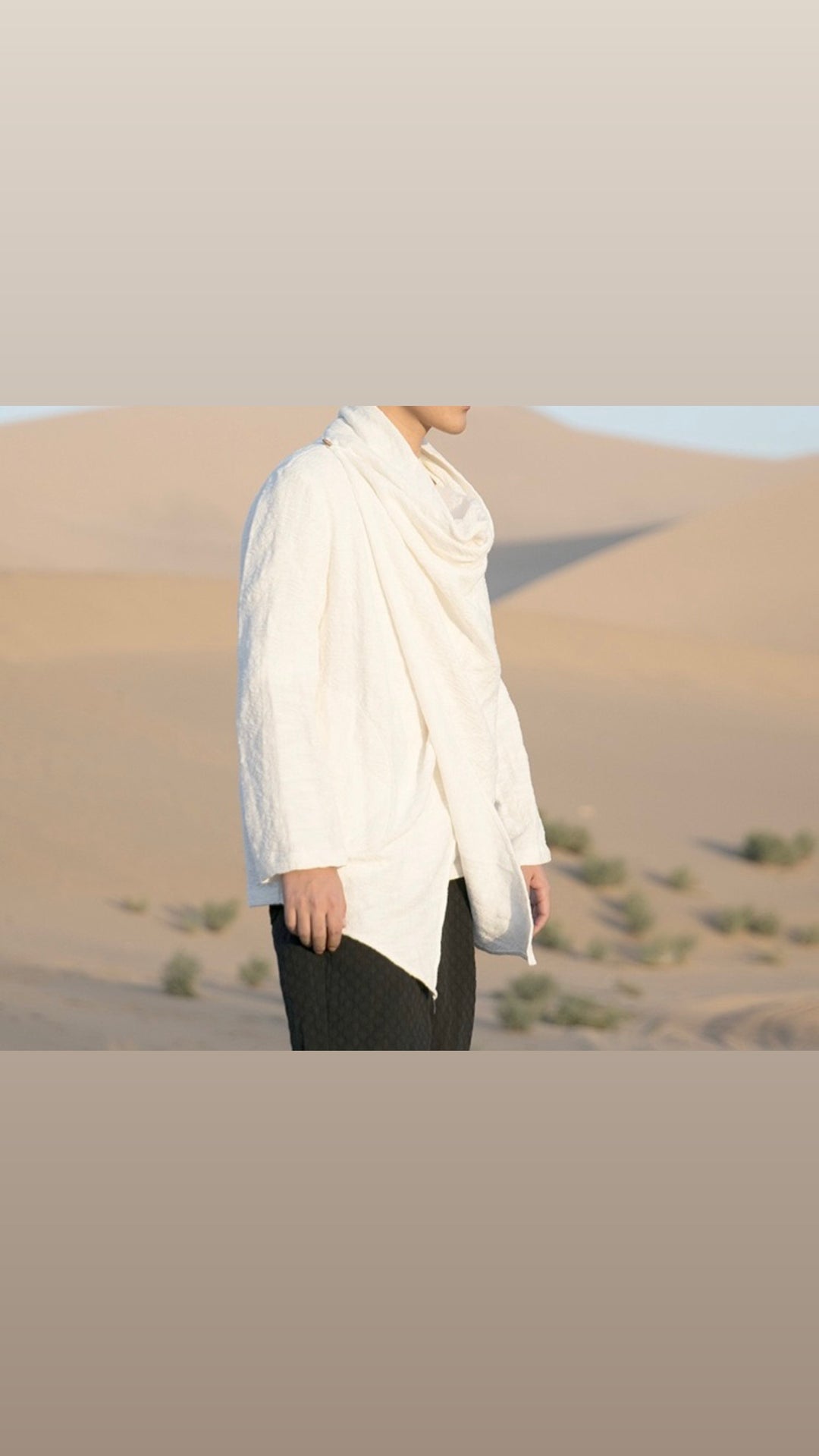 Tao One Tech™ • Yin–Yang Jacquard Coat • All-Season Cardigan Jacket • Tech Pockets • Gender Neutral • Cotton Linen