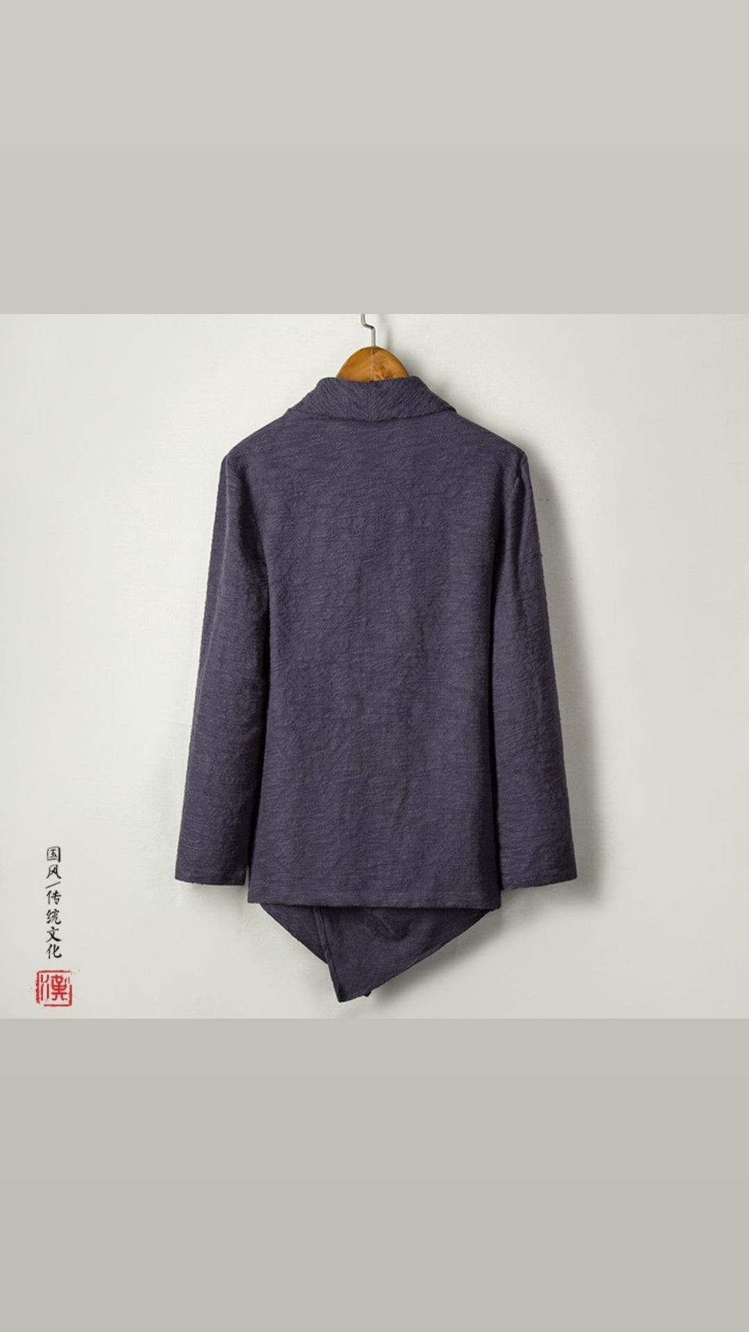 Tao One Tech™ • Yin–Yang Jacquard Coat • All-Season Cardigan Jacket • Tech Pockets • Gender Neutral • Cotton Linen