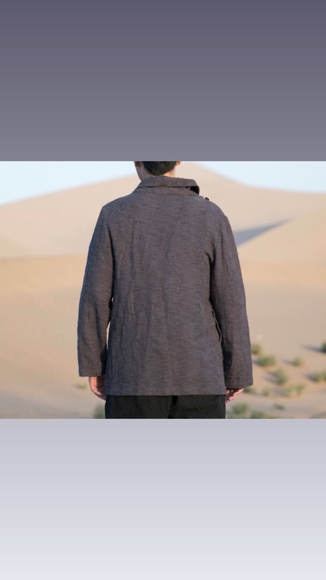 Tao One Tech™ • Yin–Yang Jacquard Coat • All-Season Cardigan Jacket • Tech Pockets • Gender Neutral • Cotton Linen