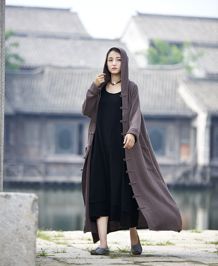 The Dao 道 of Zen Cloak Cape • Robe Coat • With Hood