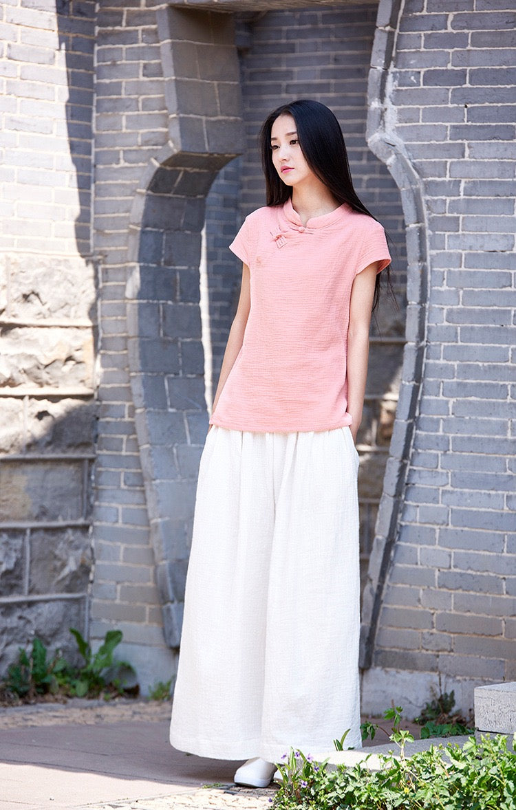 Tao One Tech™ • The Dao 道 of Zen Elegance Flow Pants • Cropped • Flowy Skirt Pants • Emperor&