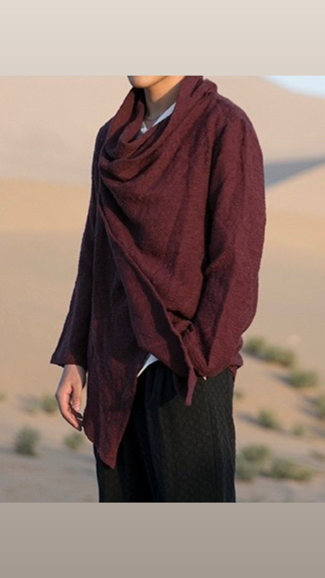 Tao One Tech™ • Yin–Yang Jacquard Coat • All-Season Cardigan Jacket • Tech Pockets • Gender Neutral • Cotton Linen