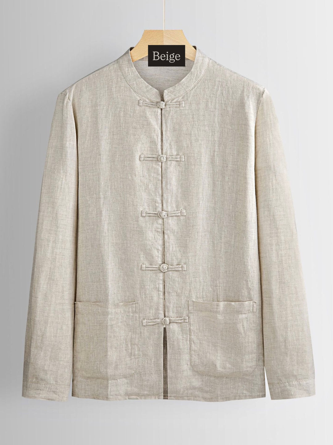 Tao One Tech™ • Business Qigong Shirt Jacket • Chinoiserie • Tech Pockets • Sunscreen Layer • All Season Layering • Natural Air Conditioner • Premium Pure Linen • Men’s Sizes M-5XL • Limited Edition