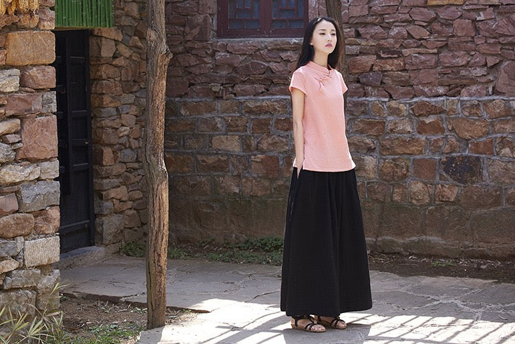 Tao One Tech™ • The Dao 道 of Zen Elegance Flow Pants • Cropped • Flowy Skirt Pants • Emperor&