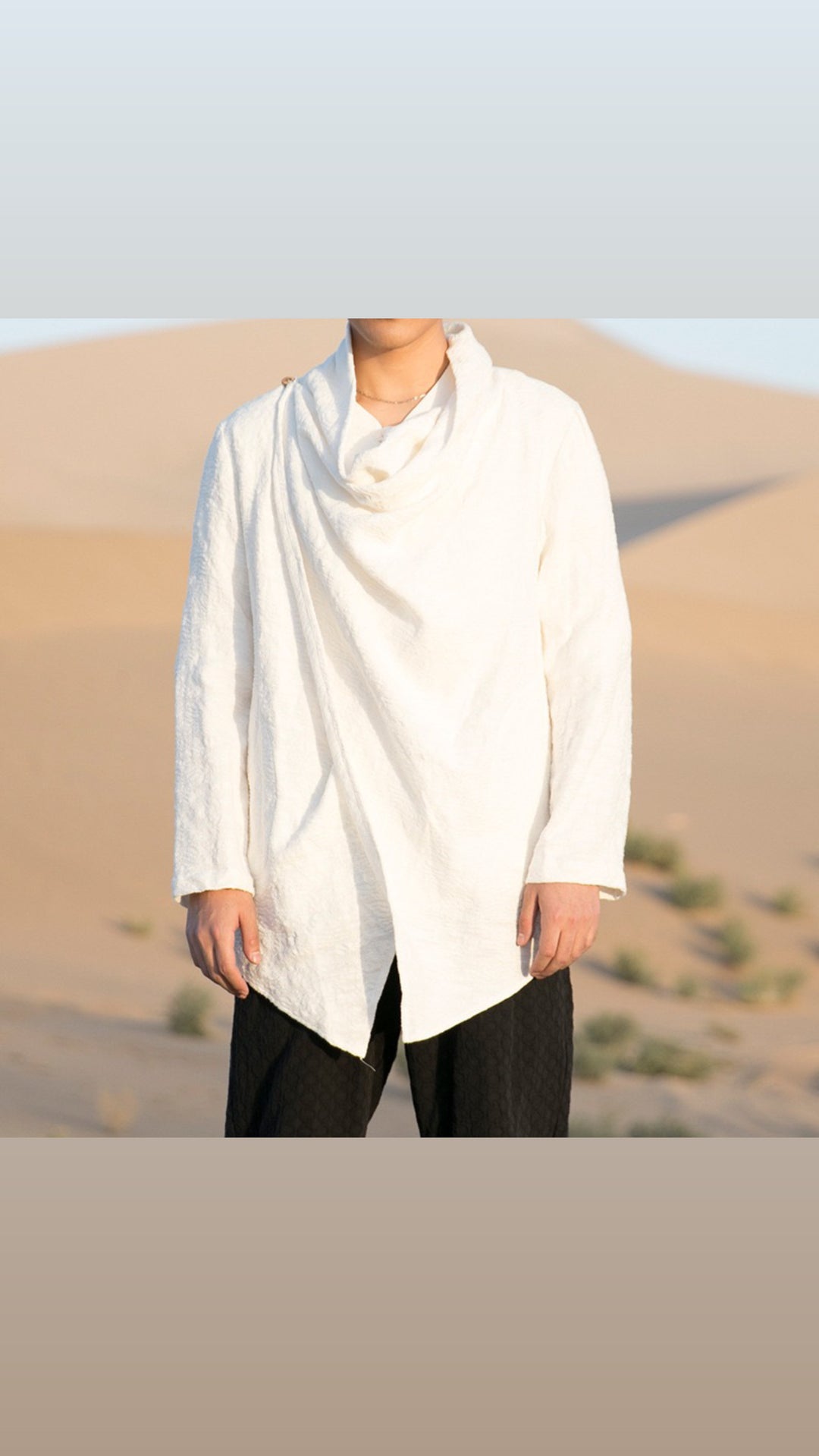 Tao One Tech™ • Yin–Yang Jacquard Coat • All-Season Cardigan Jacket • Tech Pockets • Gender Neutral • Cotton Linen