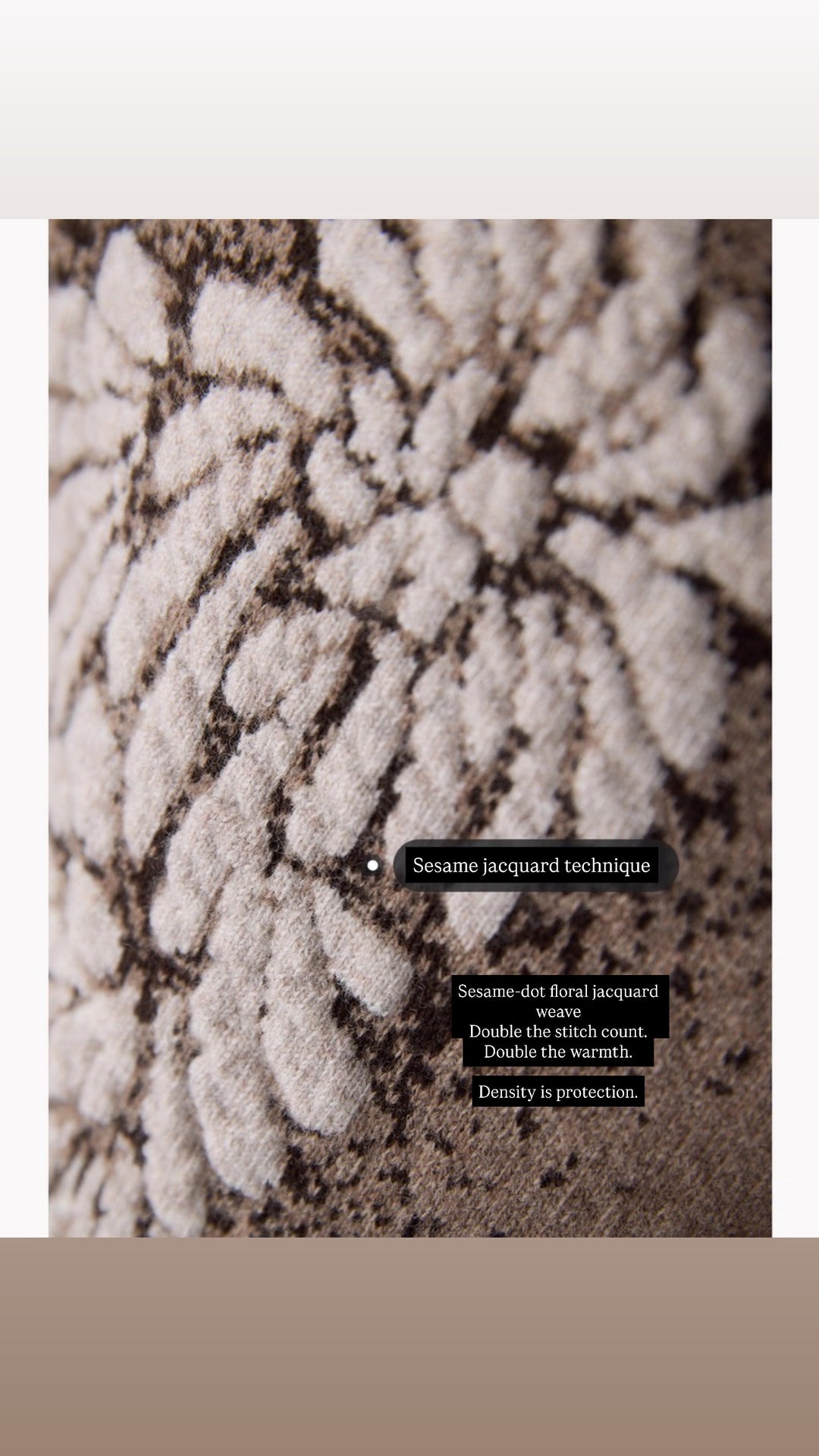 Tao One Tech™ • Painted Winter Floral Jacquard Sweater & Skirt Set • Wool & Yak Wool