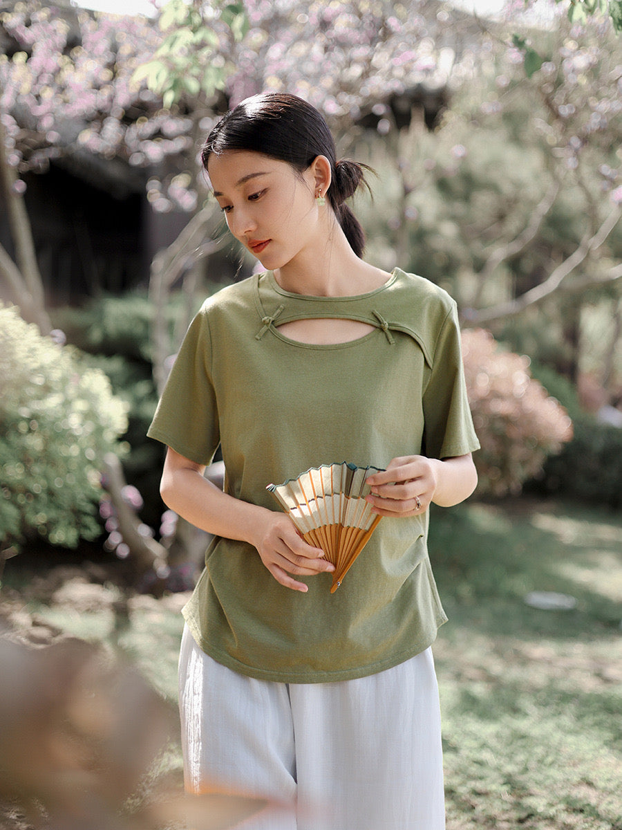 Tao One Tech™ • Jade Moon Tea Shirt • Hemp Cotton