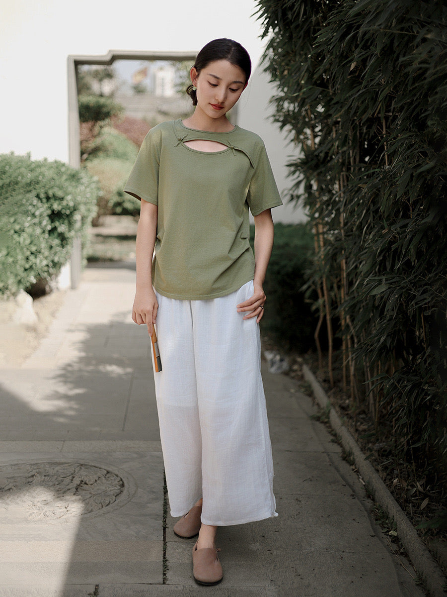 Tao One Tech™ • Jade Moon Tea Shirt • Hemp Cotton