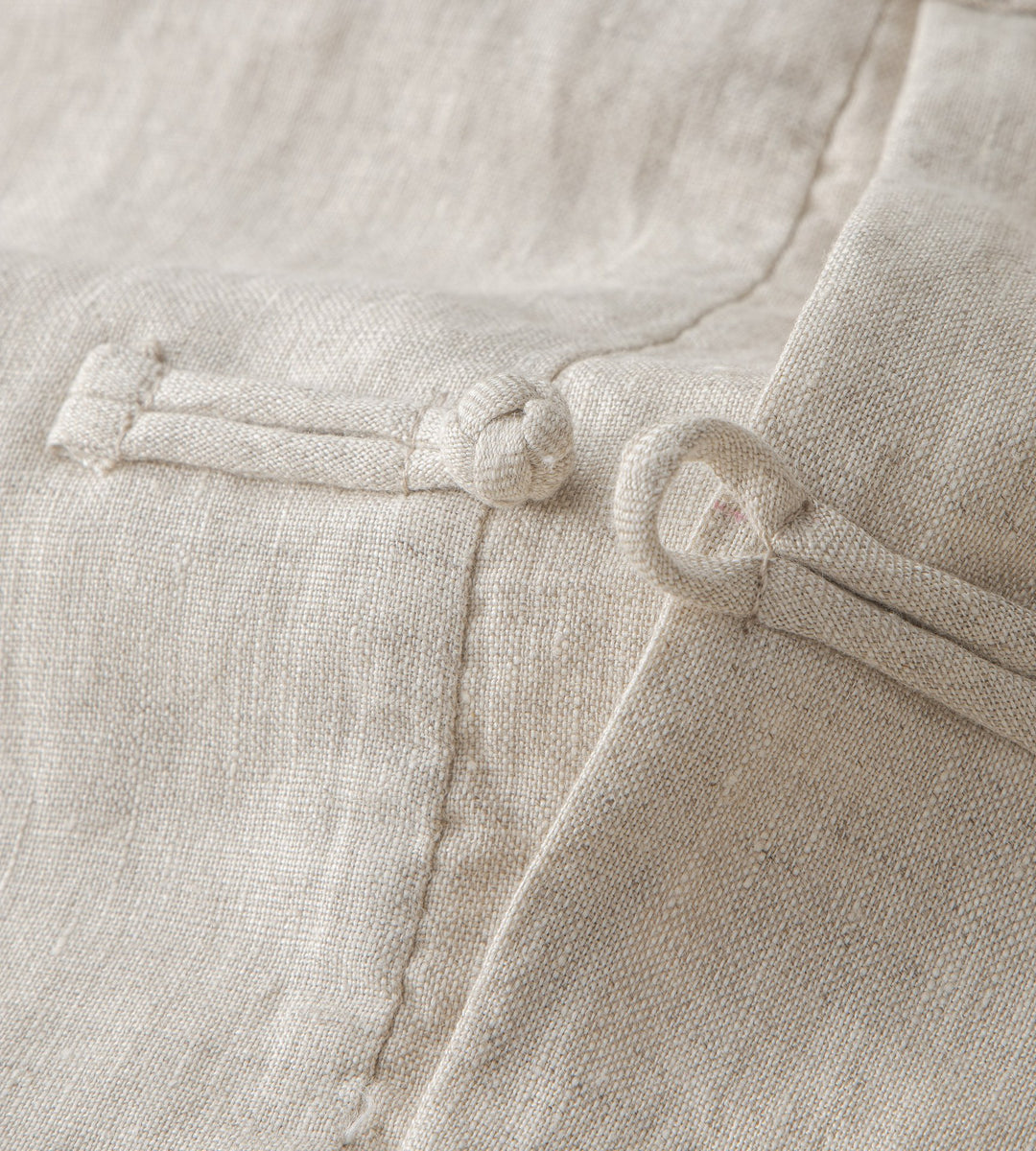 Tao One Tech™ • Business Qigong Shirt Jacket • Chinoiserie • Tech Pockets • Sunscreen Layer • All Season Layering • Natural Air Conditioner • Premium Pure Linen • Men’s Sizes M-5XL • Limited Edition