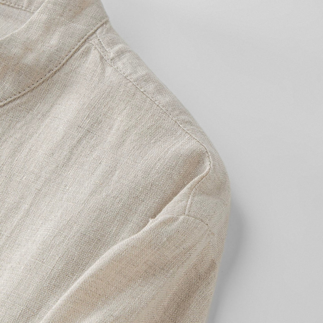 Tao One Tech™ • Business Qigong Shirt Jacket • Chinoiserie • Tech Pockets • Sunscreen Layer • All Season Layering • Natural Air Conditioner • Premium Pure Linen • Men’s Sizes M-5XL • Limited Edition