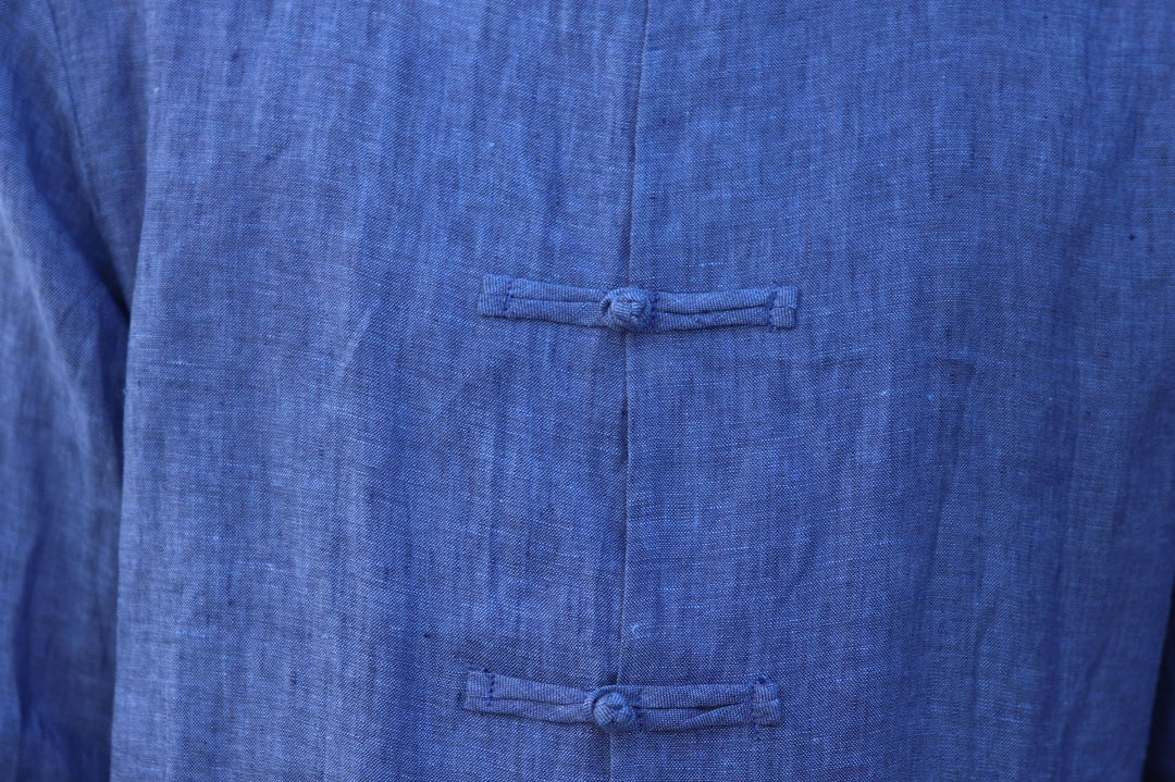 Tao One Tech™ • Business Qigong Shirt Jacket • Chinoiserie • Tech Pockets • Sunscreen Layer • All Season Layering • Natural Air Conditioner • Premium Pure Linen • Men’s Sizes M-5XL • Limited Edition