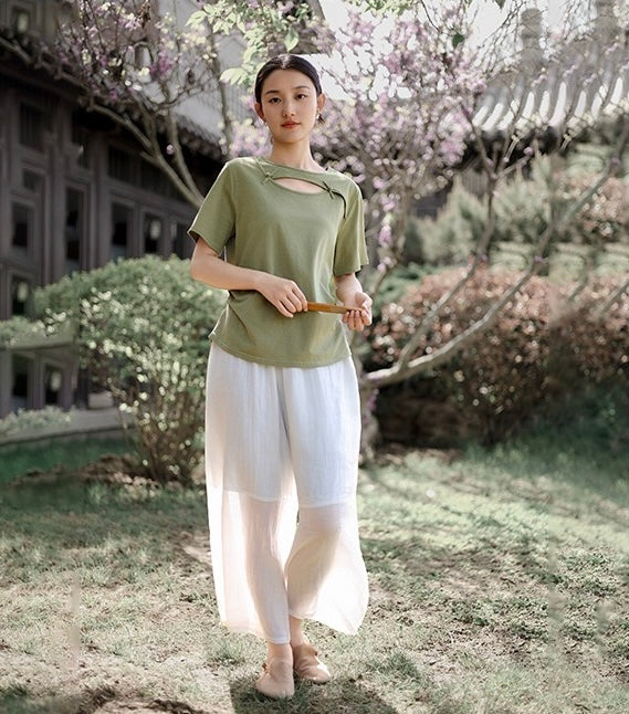 Tao One Tech™ • Jade Moon Tea Shirt • Hemp Cotton