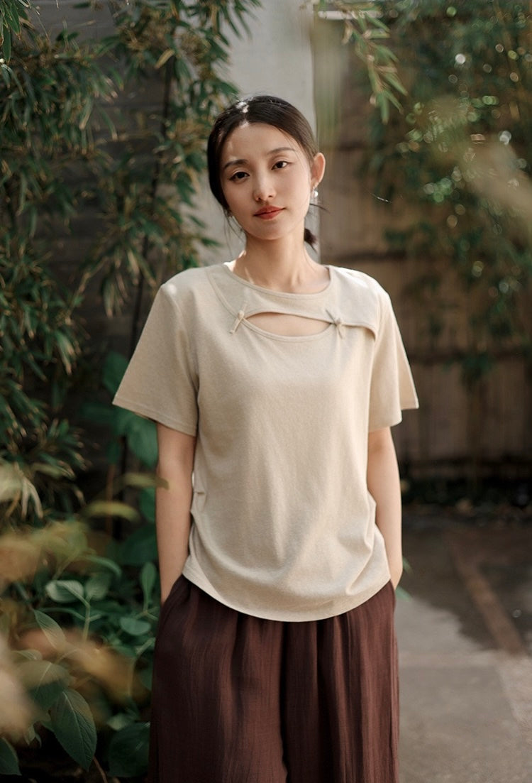 Tao One Tech™ • Jade Moon Tea Shirt • Hemp Cotton