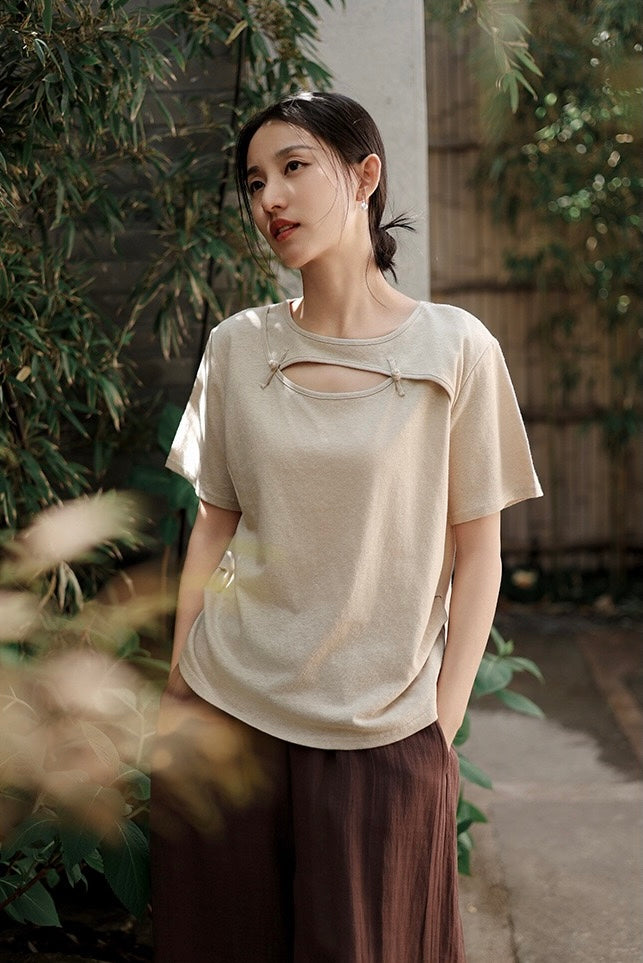 Tao One Tech™ • Jade Moon Tea Shirt • Hemp Cotton