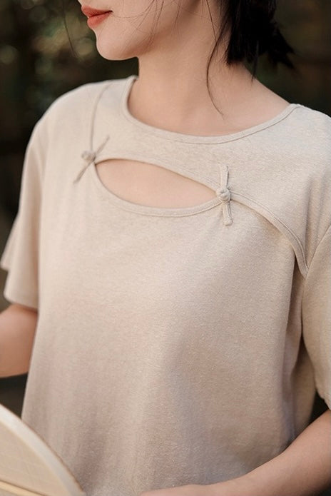 Tao One Tech™ • Jade Moon Tea Shirt • Hemp Cotton