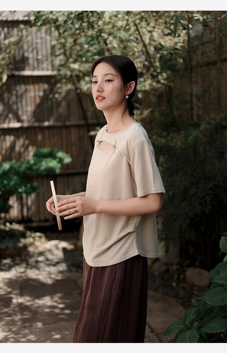 Tao One Tech™ • Jade Moon Tea Shirt • Hemp Cotton