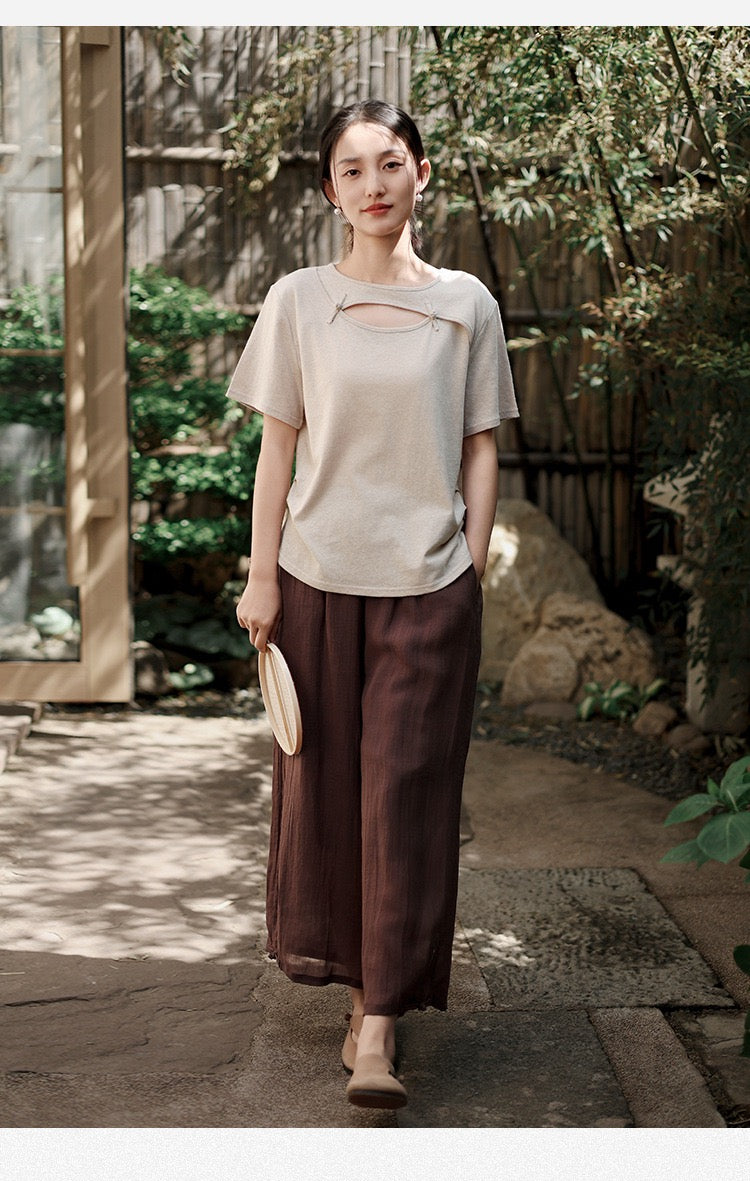 Tao One Tech™ • Jade Moon Tea Shirt • Hemp Cotton