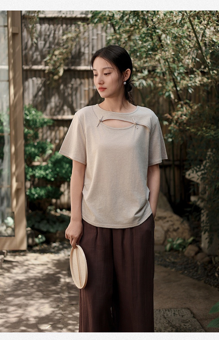 Tao One Tech™ • Jade Moon Tea Shirt • Hemp Cotton