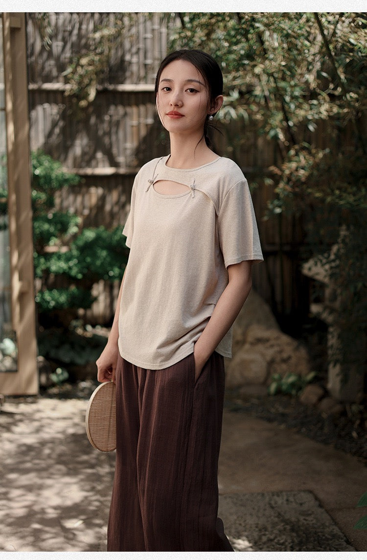 Tao One Tech™ • Jade Moon Tea Shirt • Hemp Cotton