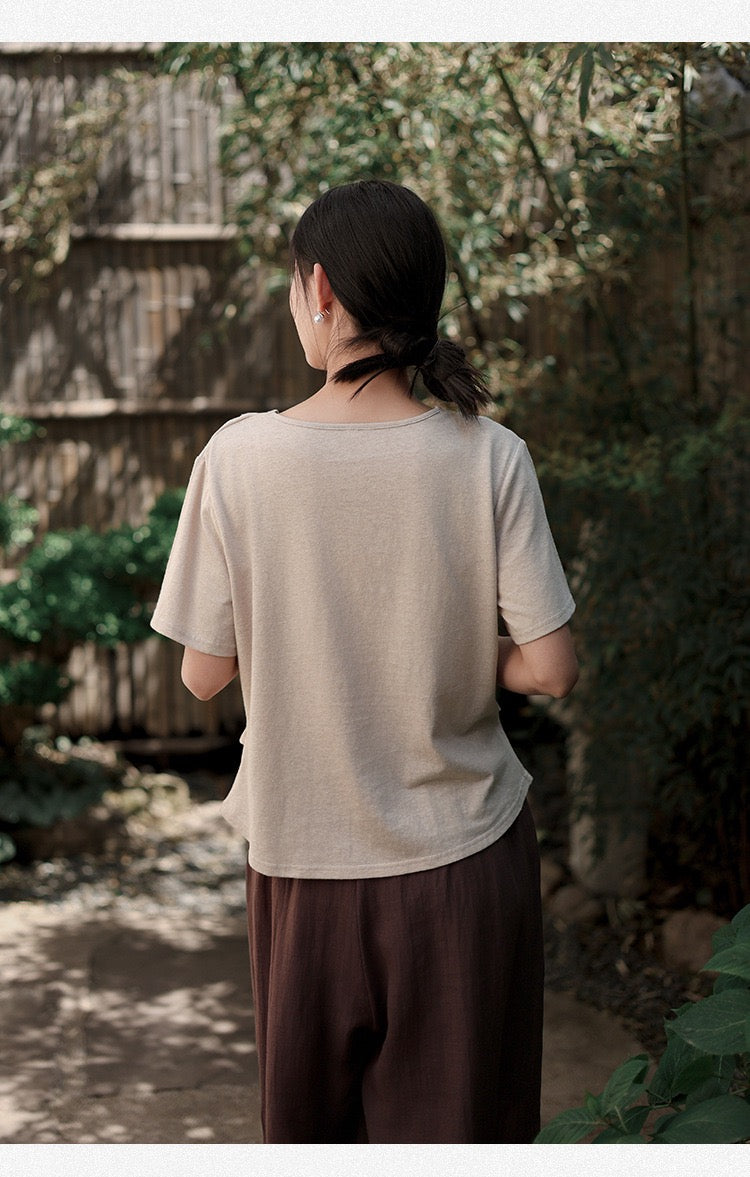 Tao One Tech™ • Jade Moon Tea Shirt • Hemp Cotton