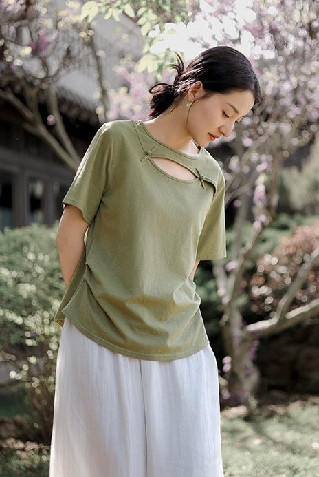 Tao One Tech™ • Jade Moon Tea Shirt • Hemp Cotton