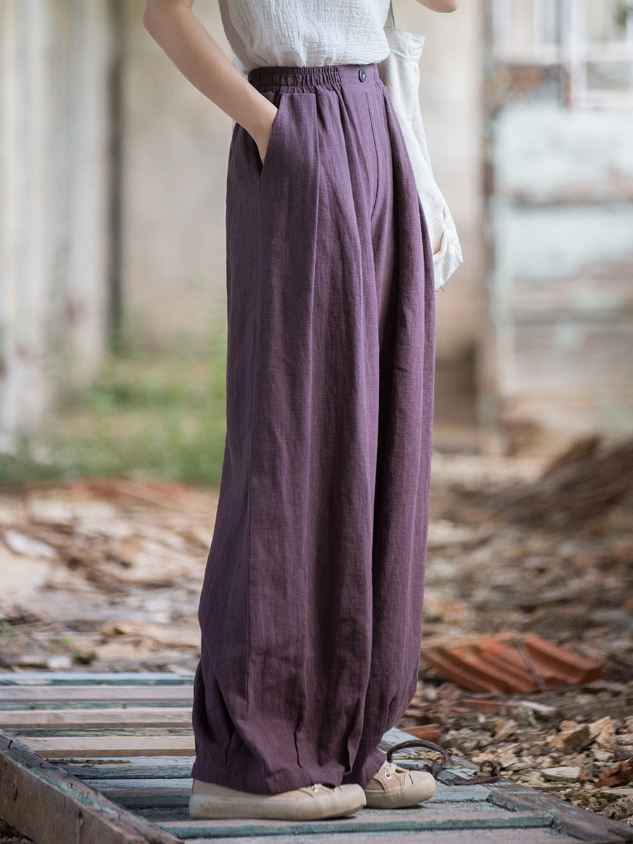 Tao One Tech™ • Zen Qigong Tea Harem Pants • Gradient Tie Dye • Sunscreen Layer • Tech Pockets • Chinoiserie • Ramie Cotton