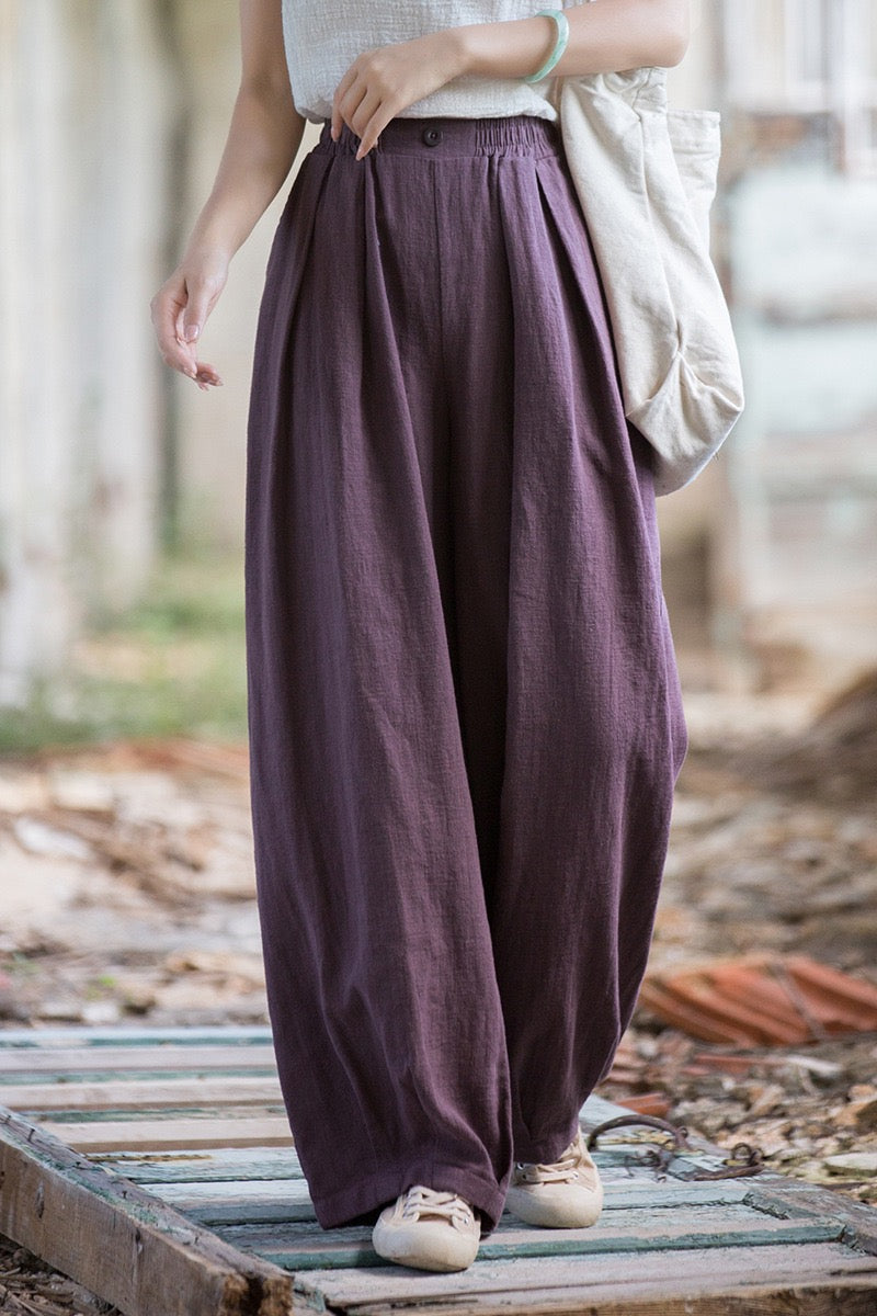Tao One Tech™ • Zen Qigong Tea Harem Pants • Gradient Tie Dye • Sunscreen Layer • Tech Pockets • Chinoiserie • Ramie Cotton