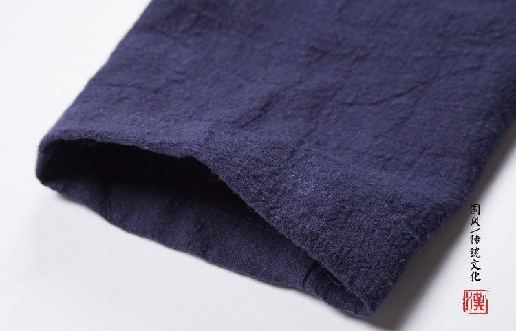 Tao One Tech™ • All-Season Asymmetrical Cloak • Cardigan Jacket • Tech Pockets • Gender Neutral • Cotton Linen