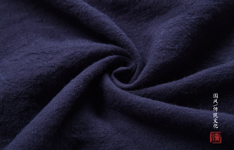 Tao One Tech™ • All-Season Asymmetrical Cloak • Cardigan Jacket • Tech Pockets • Gender Neutral • Cotton Linen