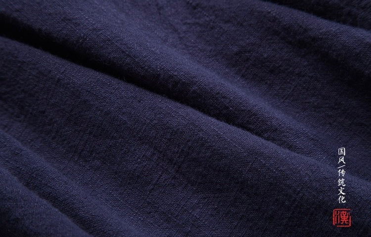 Tao One Tech™ • All-Season Asymmetrical Cloak • Cardigan Jacket • Tech Pockets • Gender Neutral • Cotton Linen