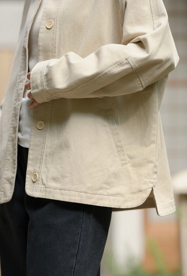 Tao One Tech™ • Blush Horizon Cotton Jacket • Tech Pockets • Pure Cotton