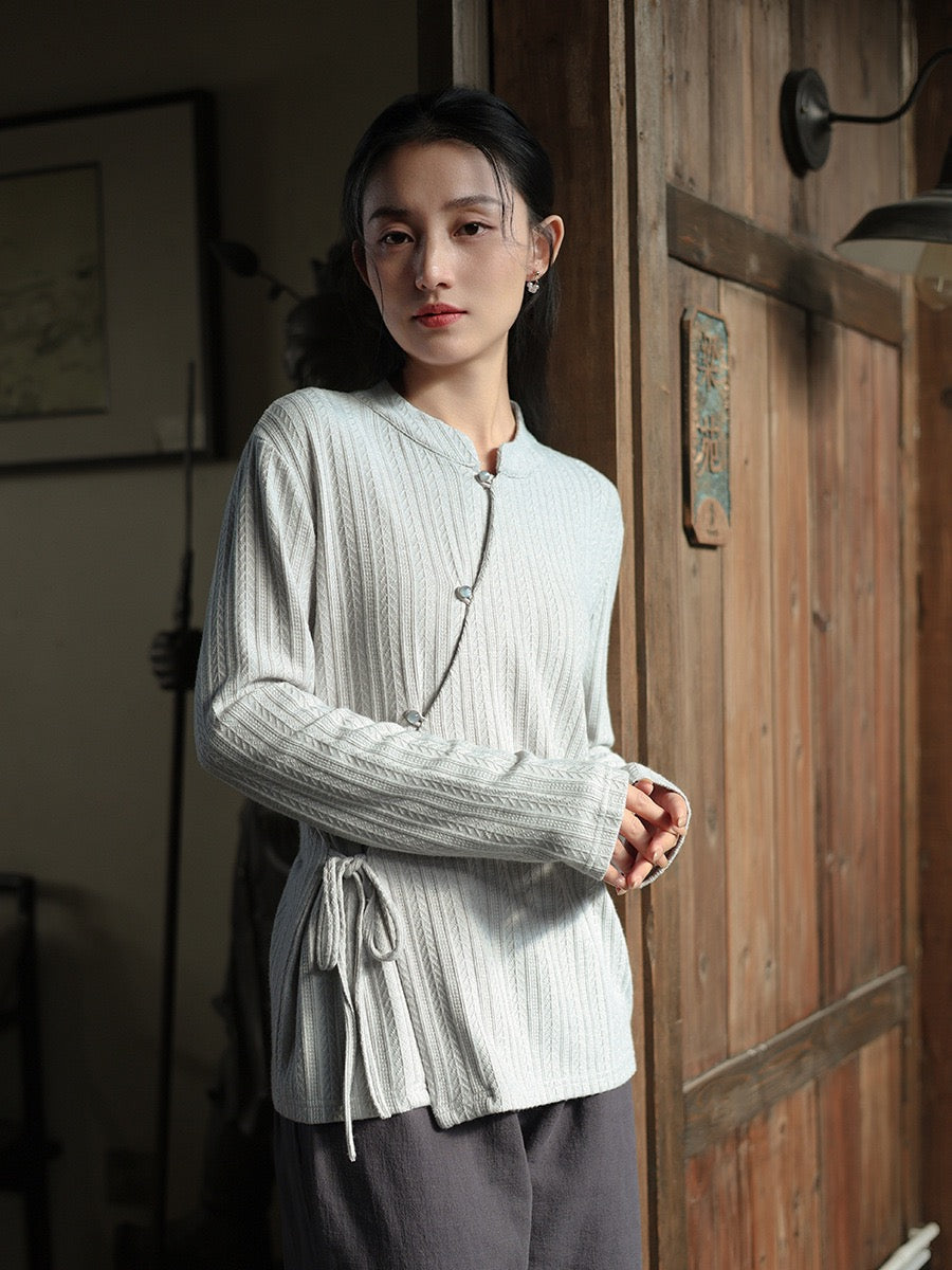 Tao One Tech™ • Light Kimono Knit Jacquard Sweater • Regenerated Cellulose Blend
