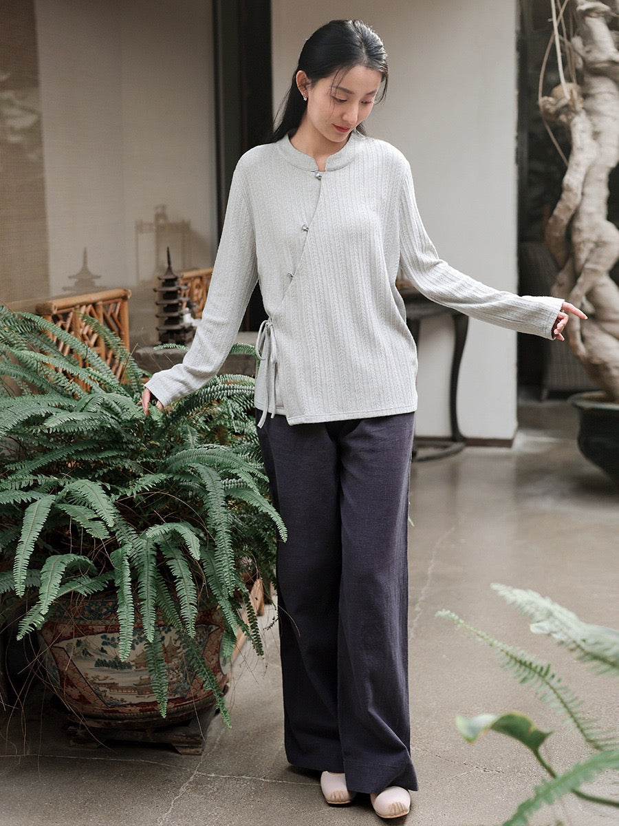 Tao One Tech™ • Light Kimono Knit Jacquard Sweater • Regenerated Cellulose Blend