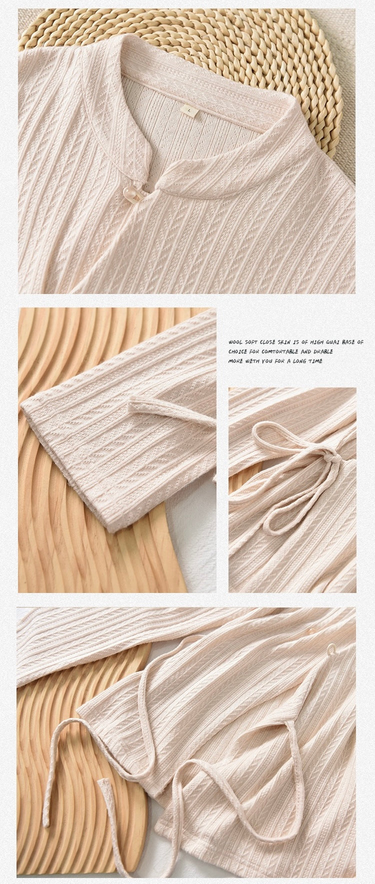 Tao One Tech™ • Light Kimono Knit Jacquard Sweater • Regenerated Cellulose Blend