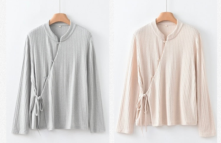 Tao One Tech™ • Light Kimono Knit Jacquard Sweater • Regenerated Cellulose Blend