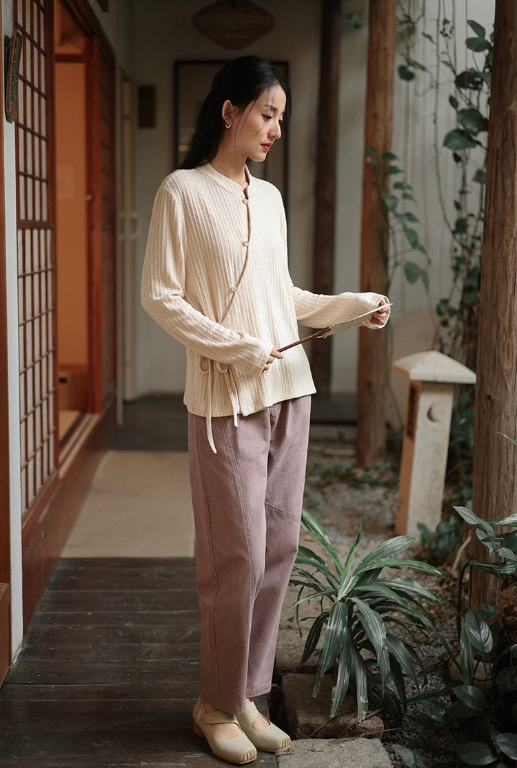 Tao One Tech™ • Light Kimono Knit Jacquard Sweater • Regenerated Cellulose Blend