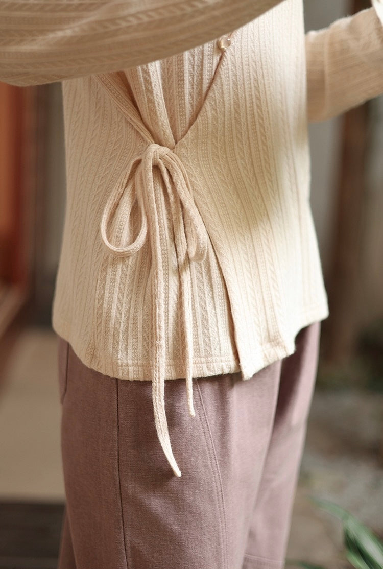 Tao One Tech™ • Light Kimono Knit Jacquard Sweater • Regenerated Cellulose Blend