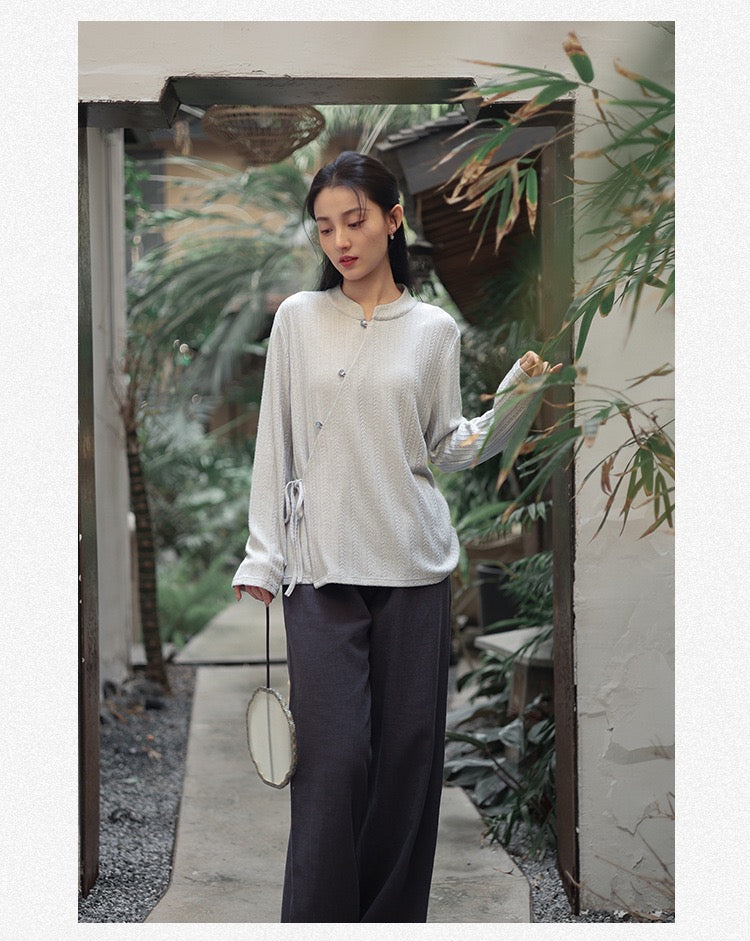 Tao One Tech™ • Light Kimono Knit Jacquard Sweater • Regenerated Cellulose Blend