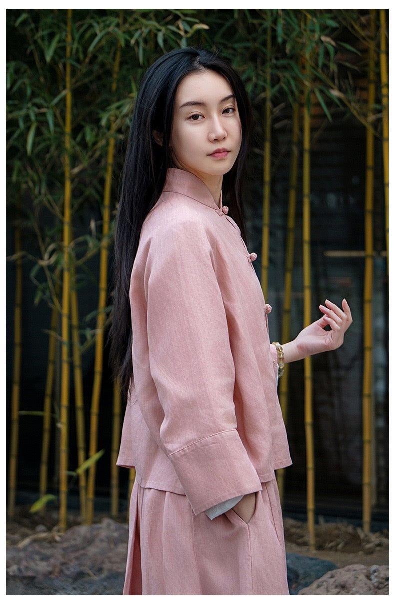 Tao One Tech™ • The Pumpkin Set • Shirt and Pants • Cotton Linen • Sizes S-L