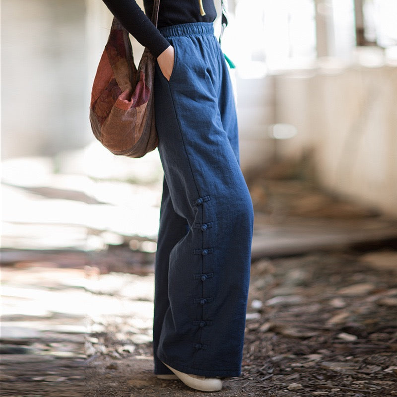 Tao Triple Tech™ • Beautification Triple Quilt Pants • Straight-Leg • Tech Pockets • Plant-Based • Ramie Cotton