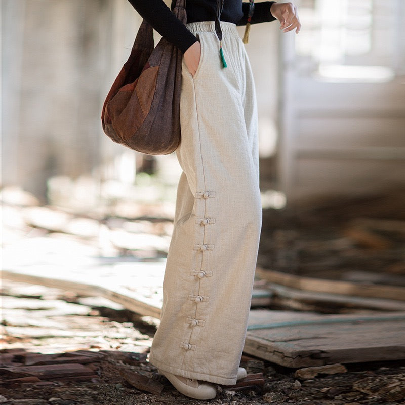 Tao Triple Tech™ • Beautification Triple Quilt Pants • Straight-Leg • Tech Pockets • Plant-Based • Ramie Cotton