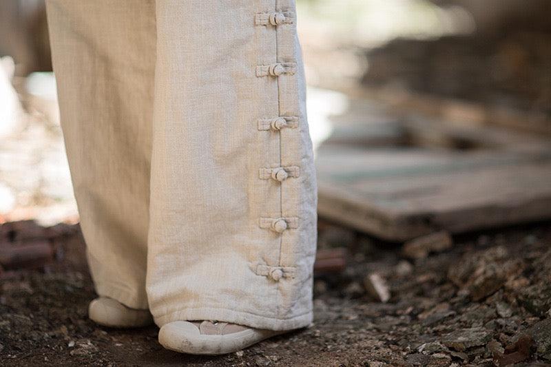 Tao Triple Tech™ • Beautification Triple Quilt Pants • Straight-Leg • Tech Pockets • Plant-Based • Ramie Cotton