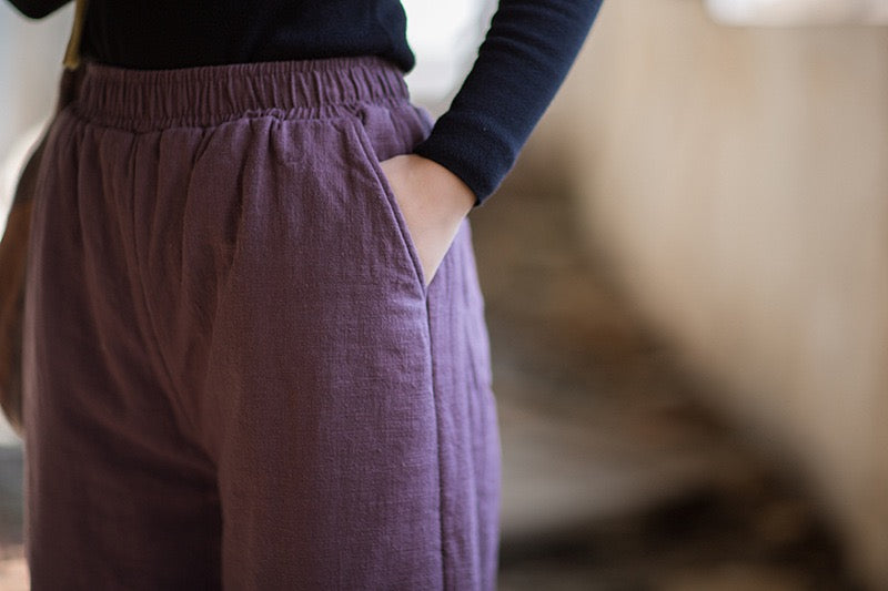 Tao Triple Tech™ • Beautification Triple Quilt Pants • Straight-Leg • Tech Pockets • Plant-Based • Ramie Cotton