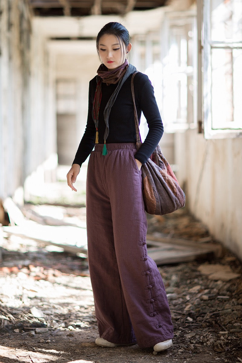 Tao Triple Tech™ • Beautification Triple Quilt Pants • Straight-Leg • Tech Pockets • Plant-Based • Ramie Cotton